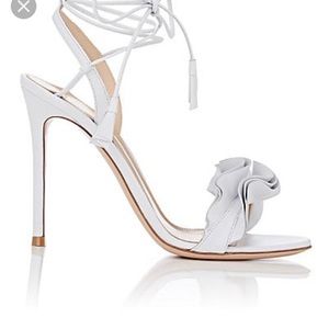 Gianvitto Rossi Flora leather ankle-tie sandals